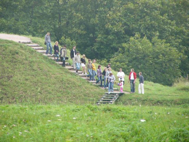 Ankstyvas rytas ant kalvu Kernavej