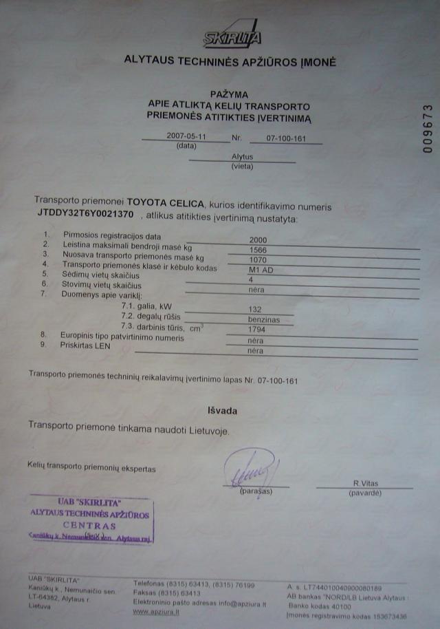 Atitikties Europos standartams sertifikatas