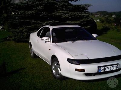 Sveiki parduodu TOYOTA CELICA 90metu, varyklio turis:1587, galia:77kw,Raudona, vaziuojanti viska, tik negalioja dokumentai, todel beriu ja dalimis viskas yra apinauja tik sankaba svyla ir desinės puses galine lempa isdausta 